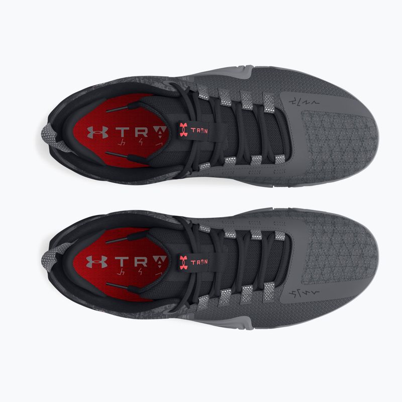férfi edzőcipő Under Armour TriBase Reign 6 gray void/pitch gray/rush red 10