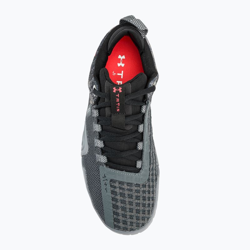 férfi edzőcipő Under Armour TriBase Reign 6 gray void/pitch gray/rush red 6