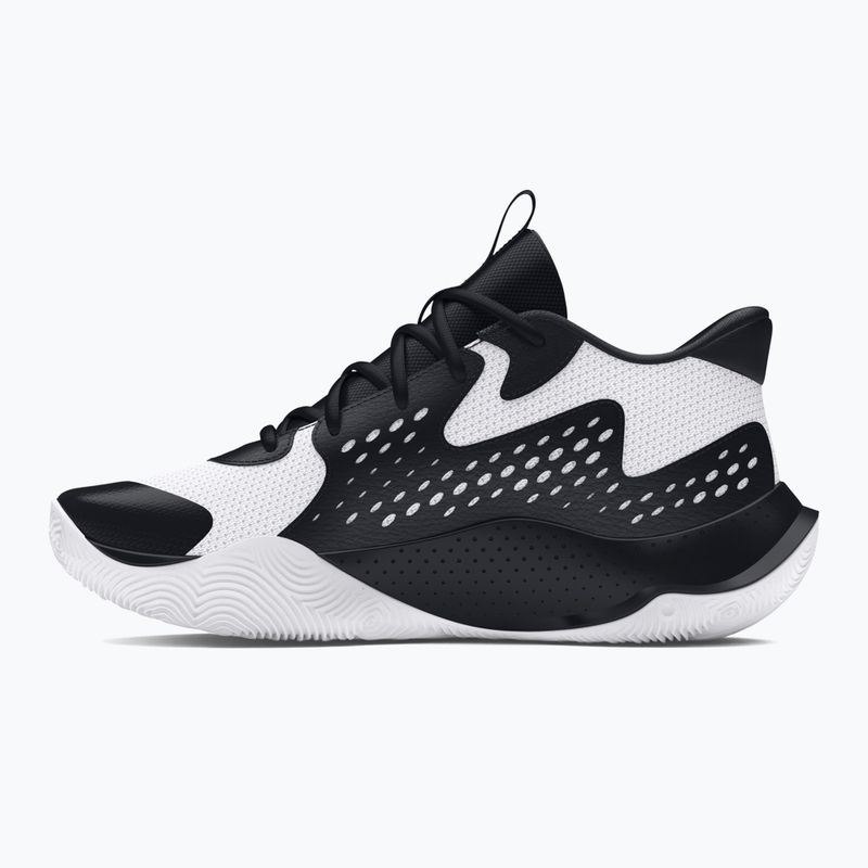 Under Armour Jet' 23 fekete/fehér/fekete kosárlabda cipő 10