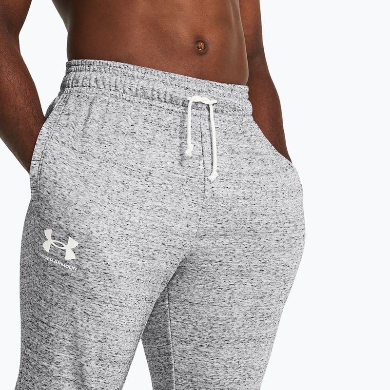 férfi nadrág Under Armour Rival Terry Jogger mod gray light heather/onyx white 4