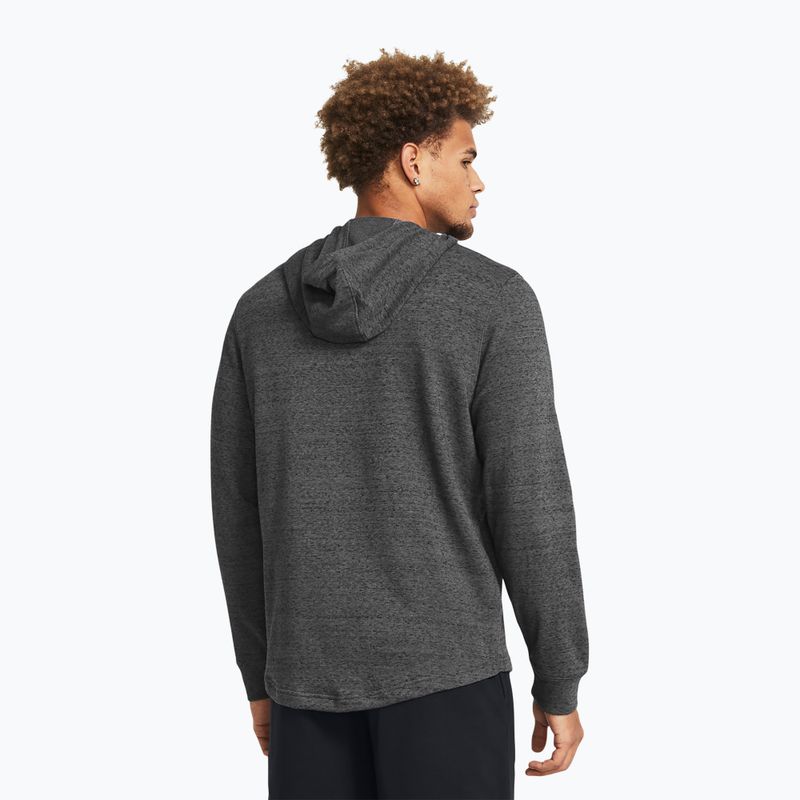 Férfi melegítőfelső Under Armour Rival Terry Graphic Hood castlerock/black 2