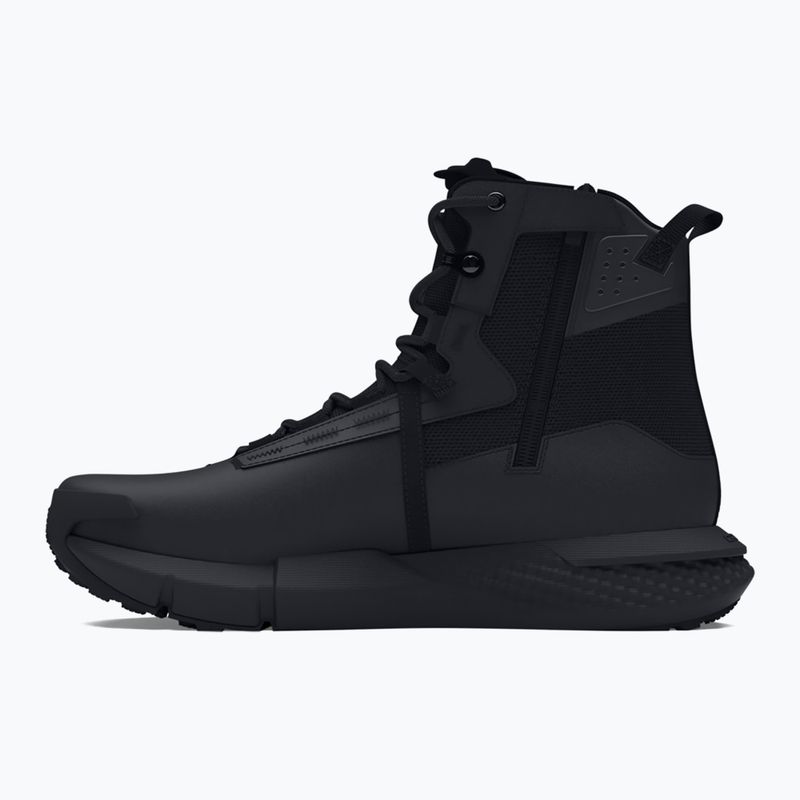 Férfi Under Armour Charged Valsetz vízálló cipzáras taktikai csizma fekete/fekete/jet szürke 9