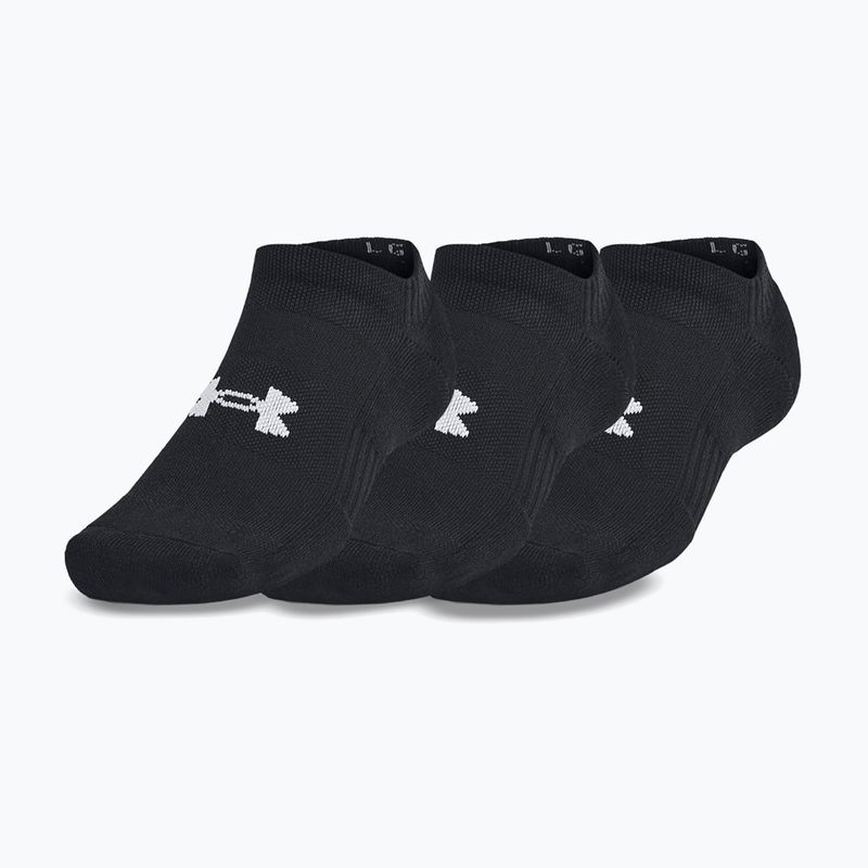 Under Armour Training Cotton No Show zokni 3 pár fekete/fekete/fehér 5