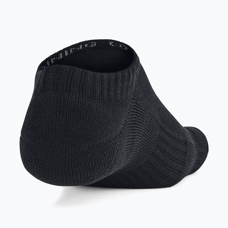 Under Armour Training Cotton No Show zokni 3 pár fekete/fekete/fehér 8