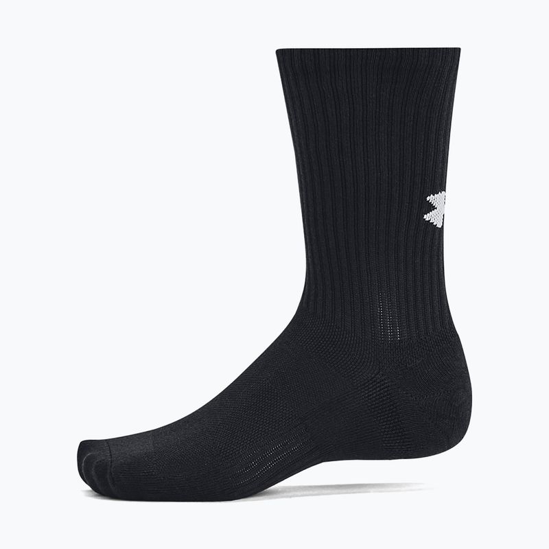 Zoknik Under Armour Training Cotton Crew 3 pár black/black/white 3