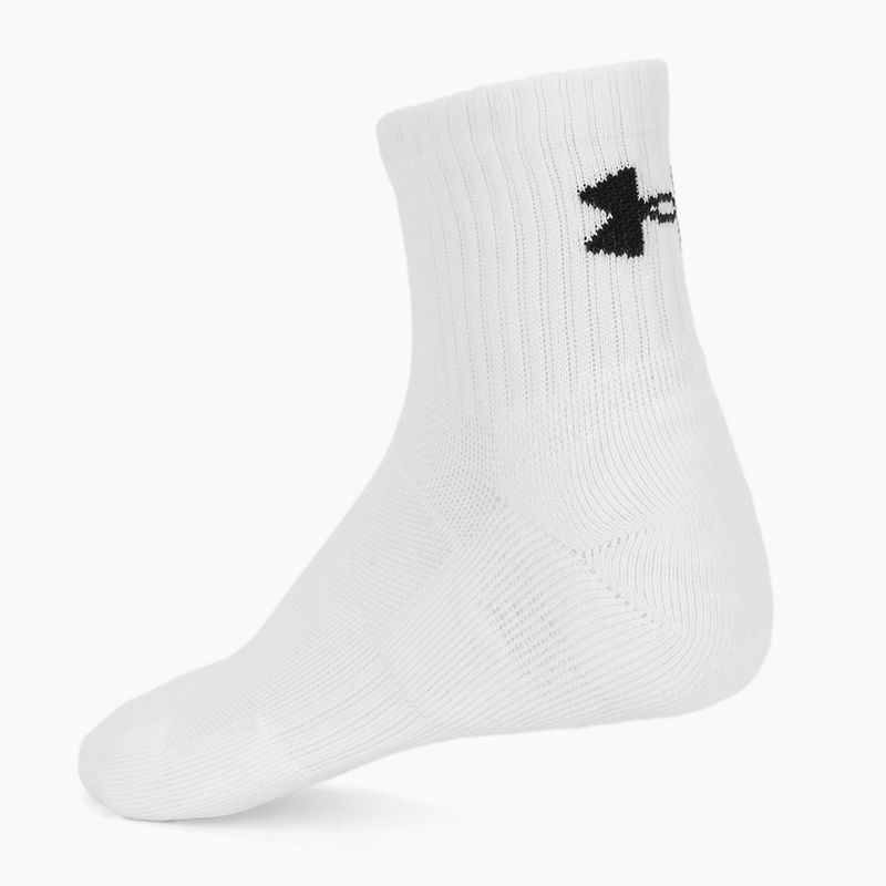 Zoknik Under Armour Training Cotton Quarter 3 pár white/white/black 2