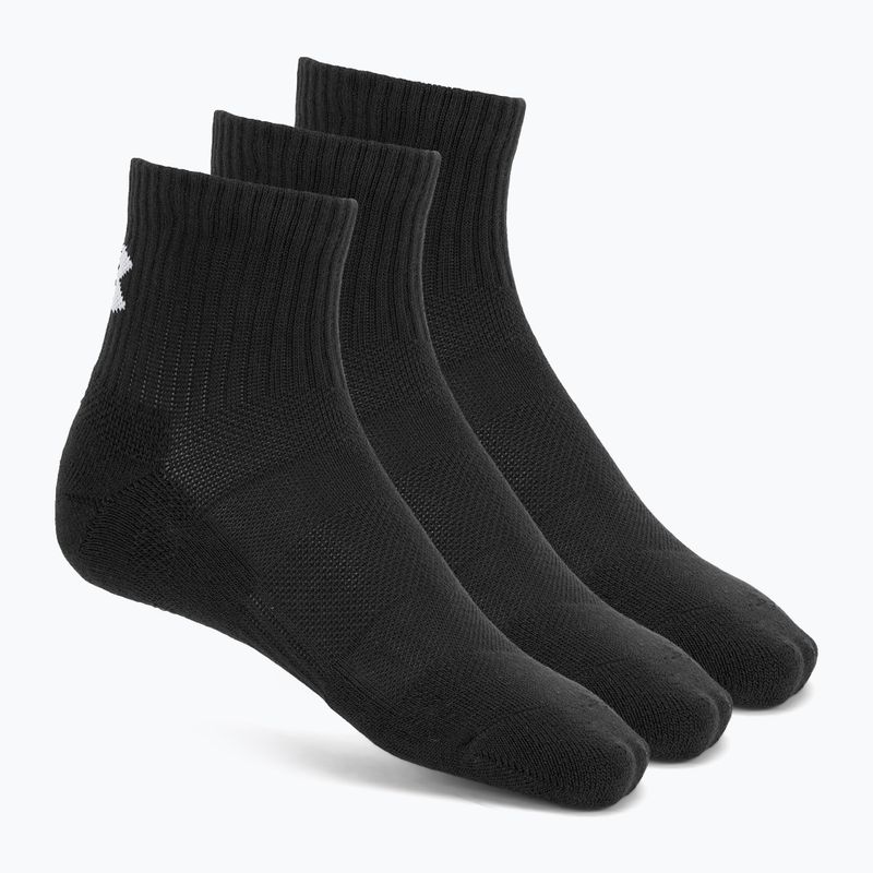 Zokni Under Armour Training Cotton Quarter 3 pár black/black/white