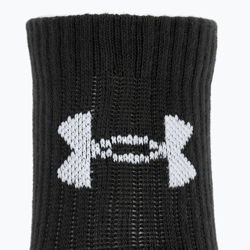 Zokni Under Armour Training Cotton Quarter 3 pár black/black/white 3