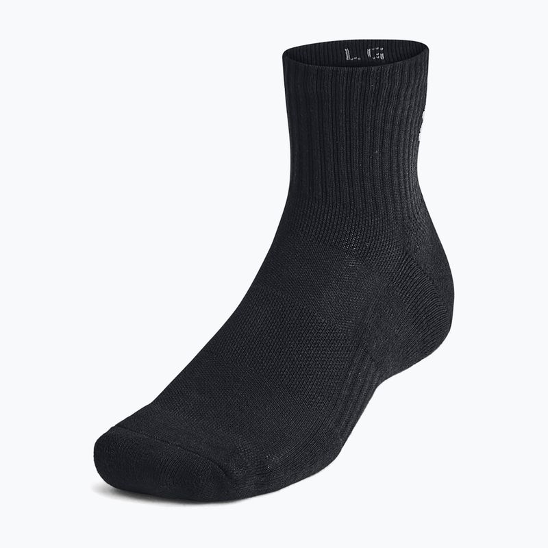 Zokni Under Armour Training Cotton Quarter 3 pár black/black/white 5