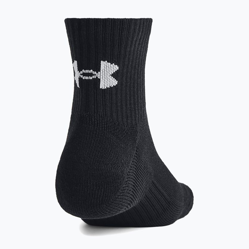 Zokni Under Armour Training Cotton Quarter 3 pár black/black/white 7