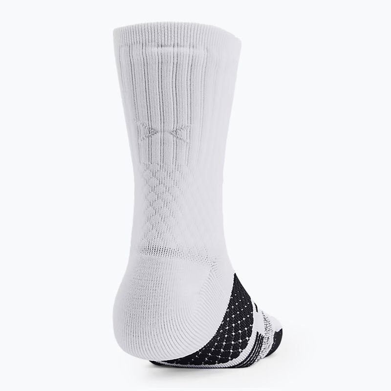 Férfi zokni Under Armour Curry AD Playmaker 1P Mid white / black / black 2