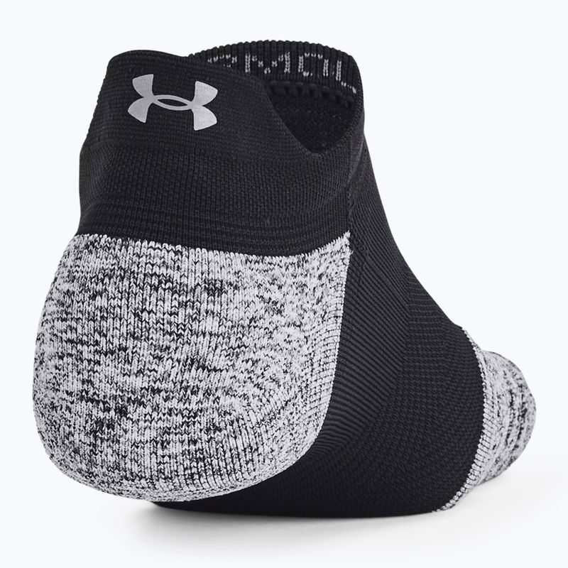 Under Armour Dry Run Cushion No Show futó zokni 3 pár fekete/szürke/reflektív 3