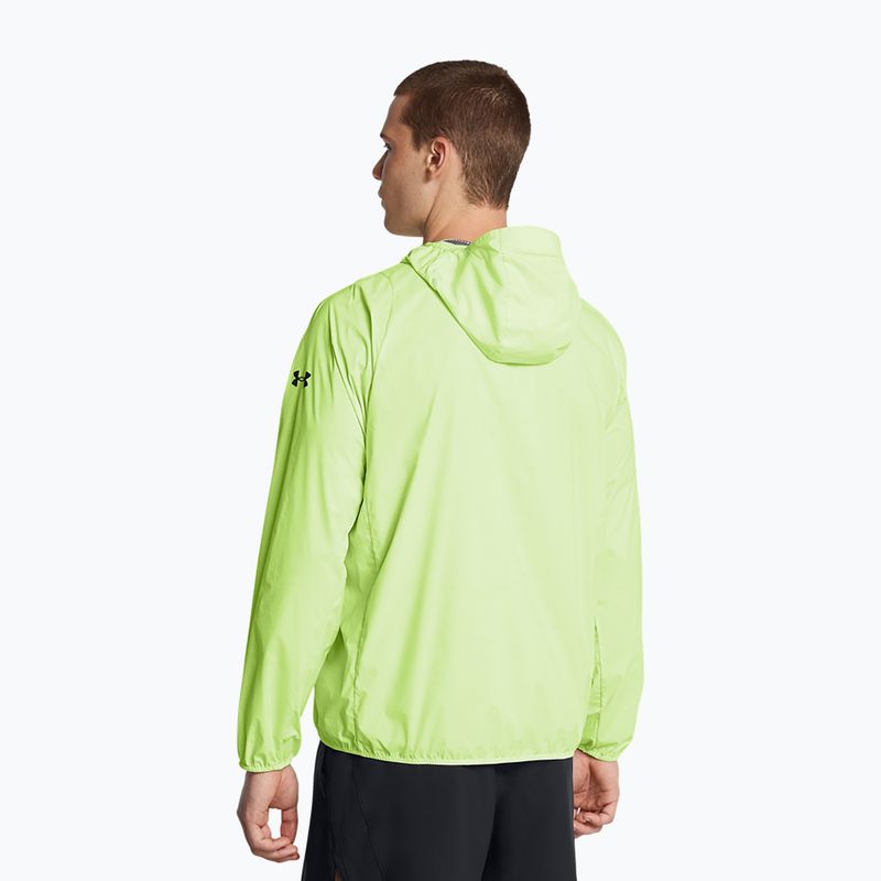 Under Armour Launch Lightweight morf zöld/tetra szürke/fekete férfi futódzseki 2