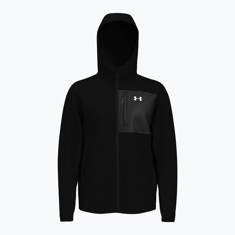 Férfi sportkabát Under Armour Shield Hooded black/white