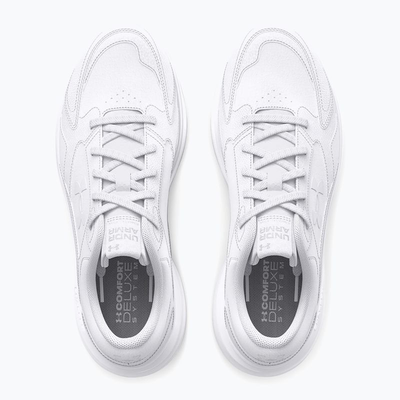 Under Armour Edge Leather fehér/fehér/fehér női edzőcipő 4