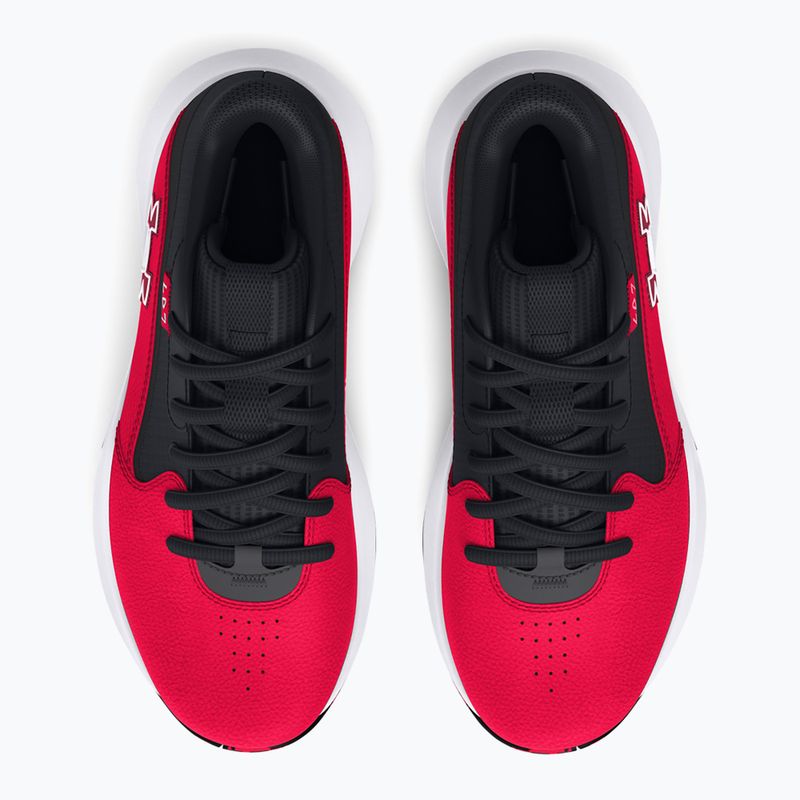 Under Armour GS Lockdown 7 piros/fekete/fehér gyermek kosárlabda cipő 11