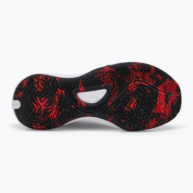 Under Armour Lockdown 7 piros/fekete/fehér kosárlabda cipő 4