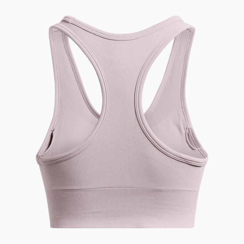 Under Armour Vanish Seamless Mid Márkás tetra szürke/fehér edzőmelltartó 5