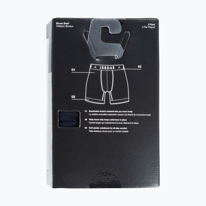 Bokserki męskie Nike Jordan JHM Flight Cotton Core 3 pary black 10