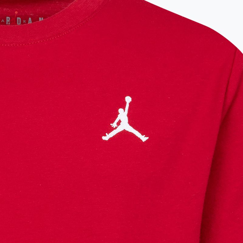 Gyerek póló Jordan Jumpman Air EMB gym red 5