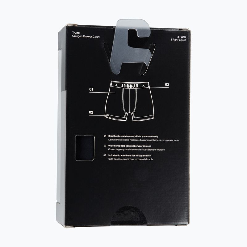 Férfi boxeralsó Nike Jrdan JHM Flight Cotton Trunk 3 pairs black 7