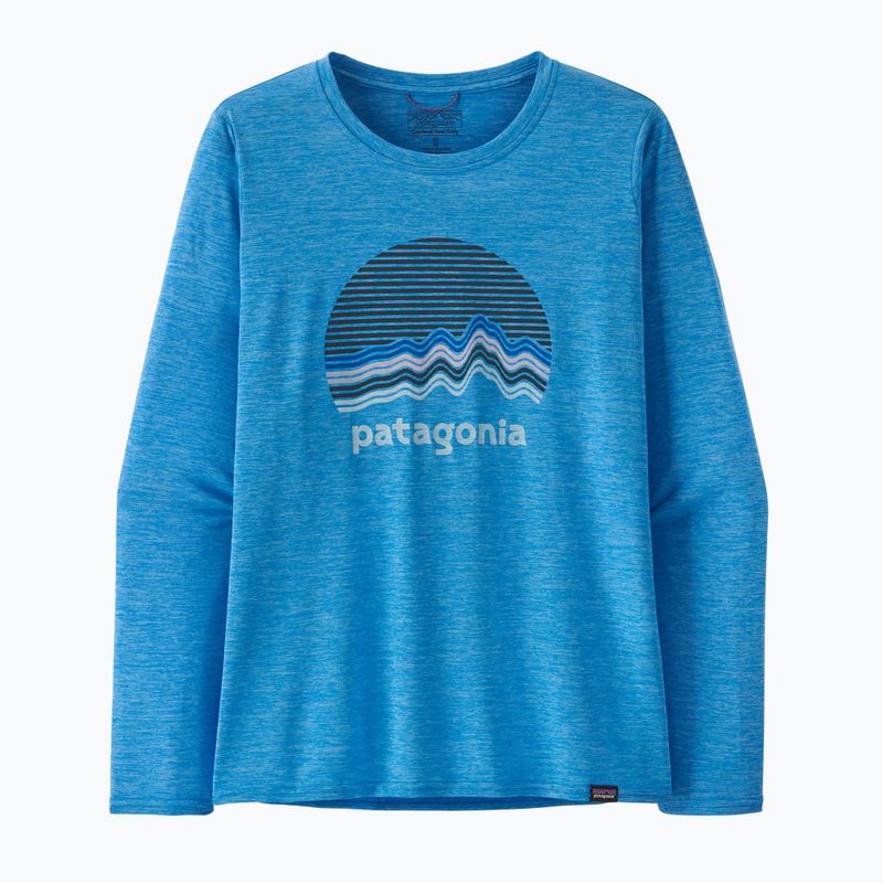 Női hosszú ujjú felső Patagonia Cap Cool Daily Graphic Shirt ridge rise moonlight/vessel blue x-dye 3