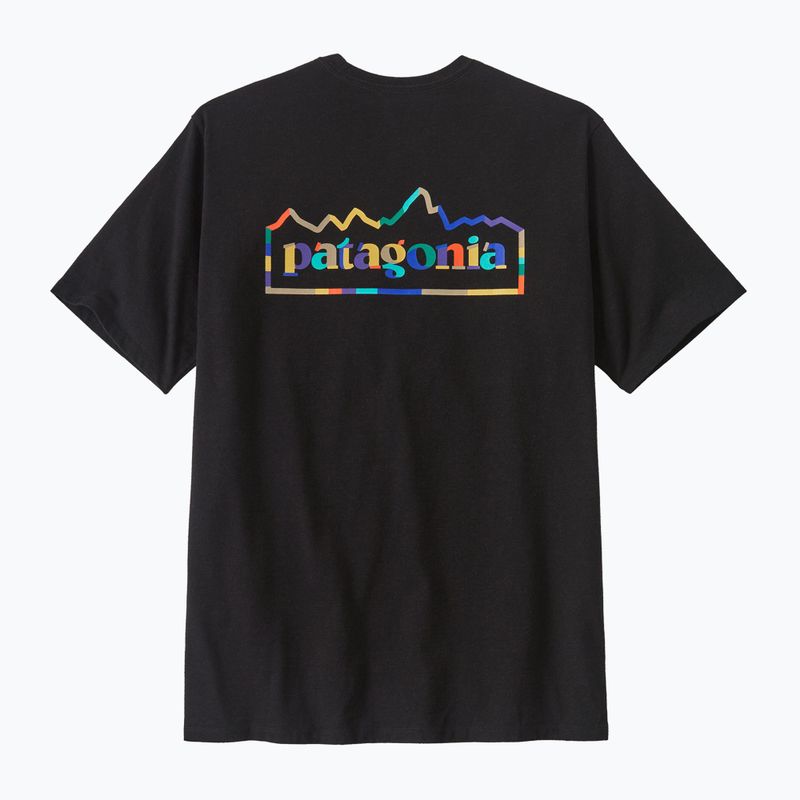 Patagonia férfi Unity Fitz Responsibili tintás fekete póló 4