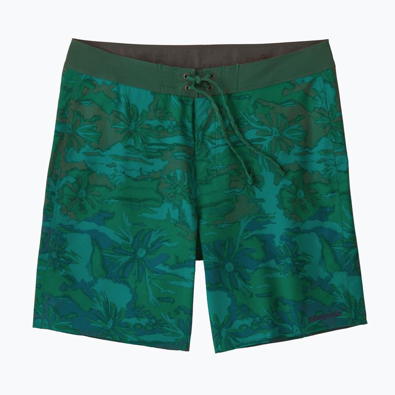 Férfi fürdősort Patagonia Hydropeak Boardshorts cliffs and coves/conifer green 3