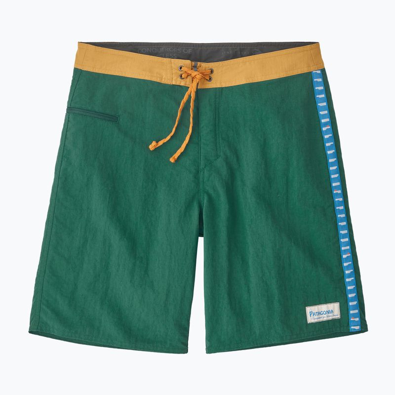 Férfi fürdősort Patagonia Wavefarer Boardshorts conifer green 3