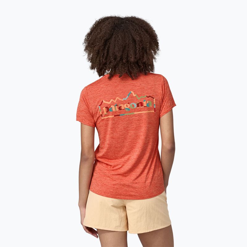 Női póló Patagonia Cap Cool Daily Graphic Shirt unity fitz/pimento red x-dye 2