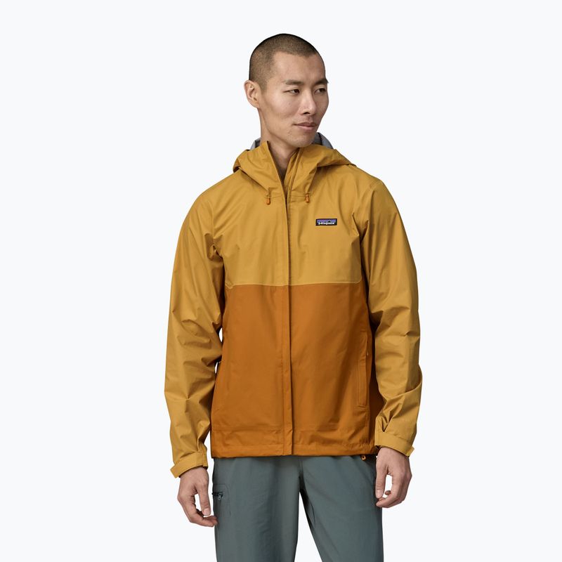 Férfi esőkabát Patagonia Torrentshell 3L Rain golden caramel