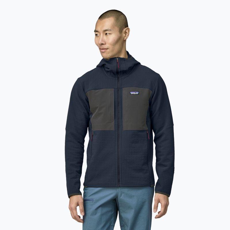 Férfi Patagonia R2 TechFace softshell dzseki új navy