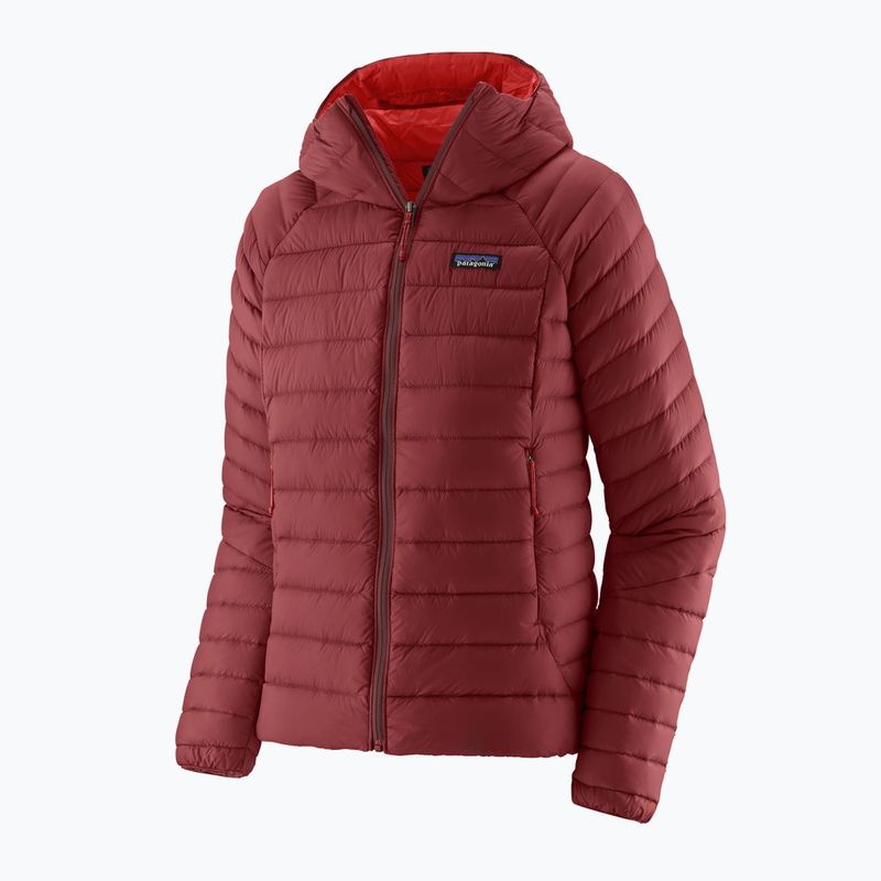 Női pehelykabát Patagonia Down Sweater Hoody oxide red 3