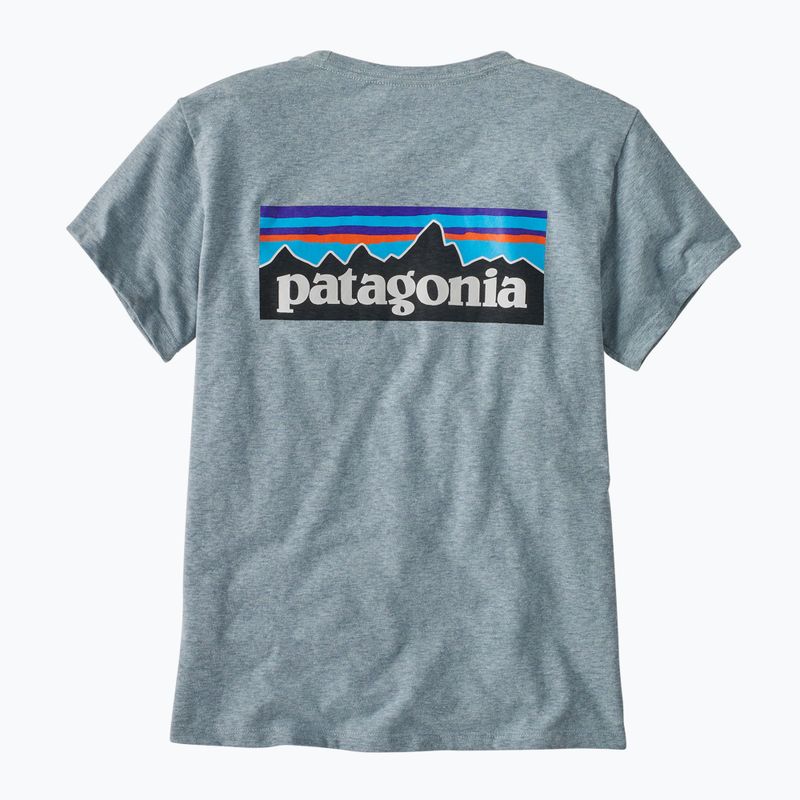 Női Patagonia P-6 Logo Responsibili-Tee thermo kék póló 2