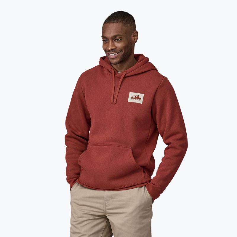 Férfi pulóver Patagonia '73 Skyline Uprisal Hoody burnished red