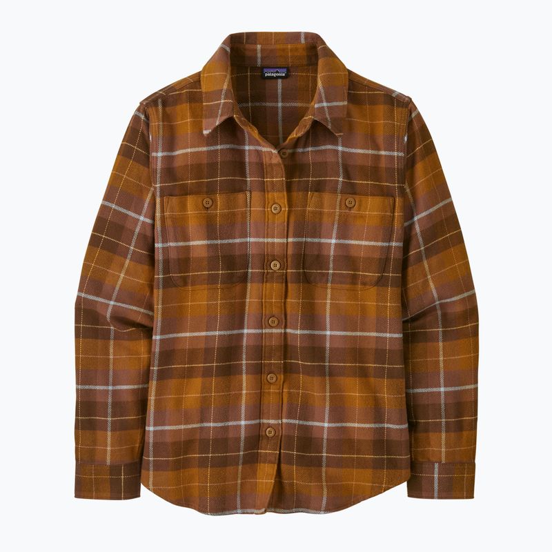 Női ing Patagonia Fjord Flannel happy camper/shelter brown 4