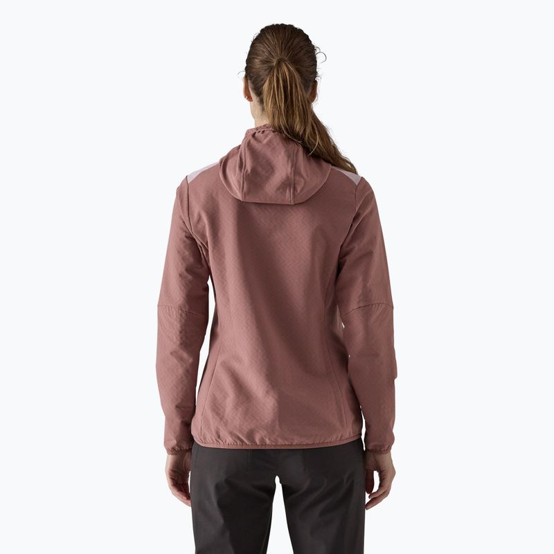 Patagonia női softshell dzseki R2 CrossStrata Hoody dulse lila 2