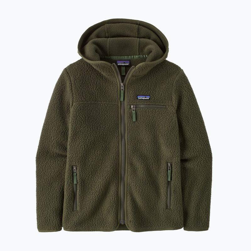 Női Patagonia Retro Pile Hoody gyapjú pulóver fenyőtű zöld 4