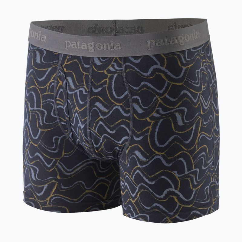 Patagonia férfi Essential Boxer Briefs 3" kicsi currents/pitch kék