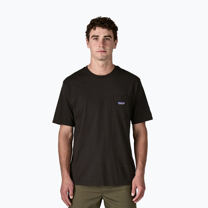 Férfi Patagonia Daily Pocket Tee fekete