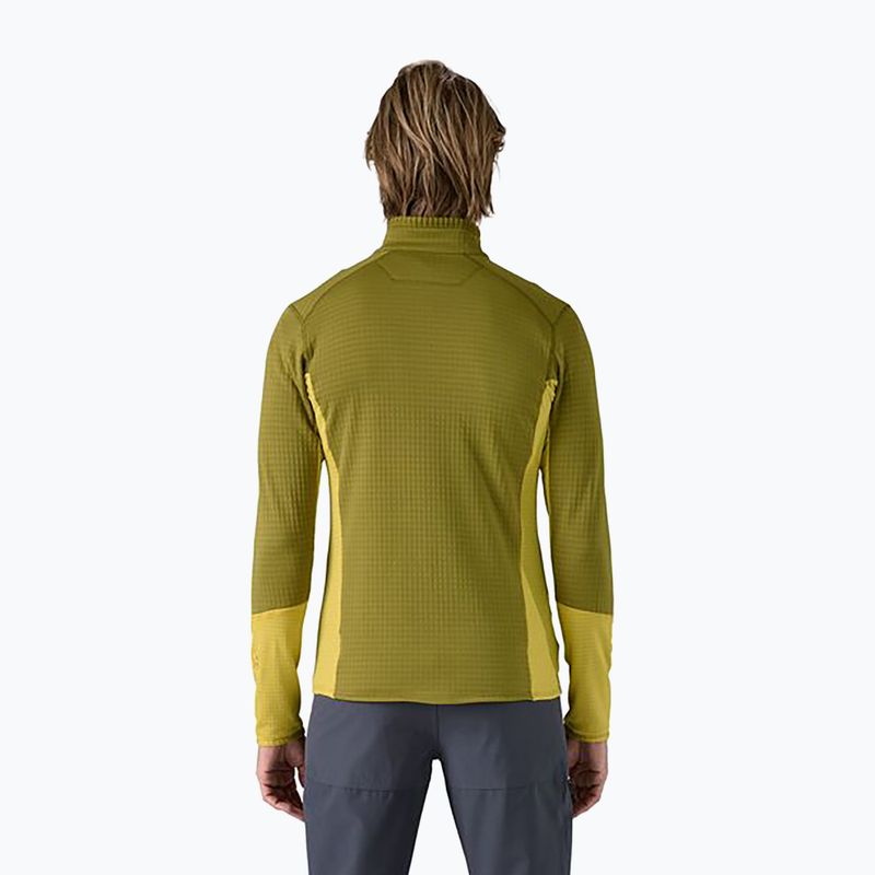 Férfi Patagonia R1 hibrid fleece pulóver graze zöld 2