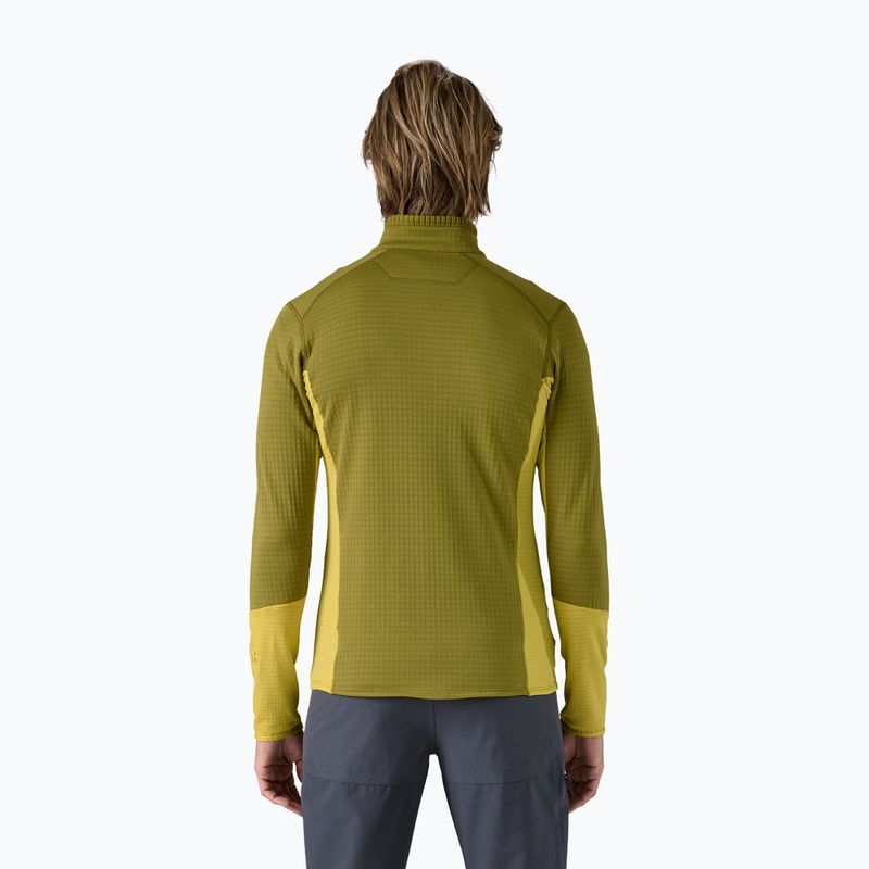 Férfi Patagonia R1 hibrid fleece pulóver graze zöld 2