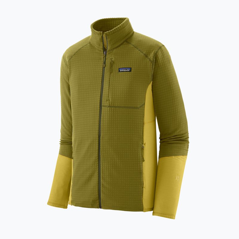 Férfi Patagonia R1 hibrid fleece pulóver graze zöld 3