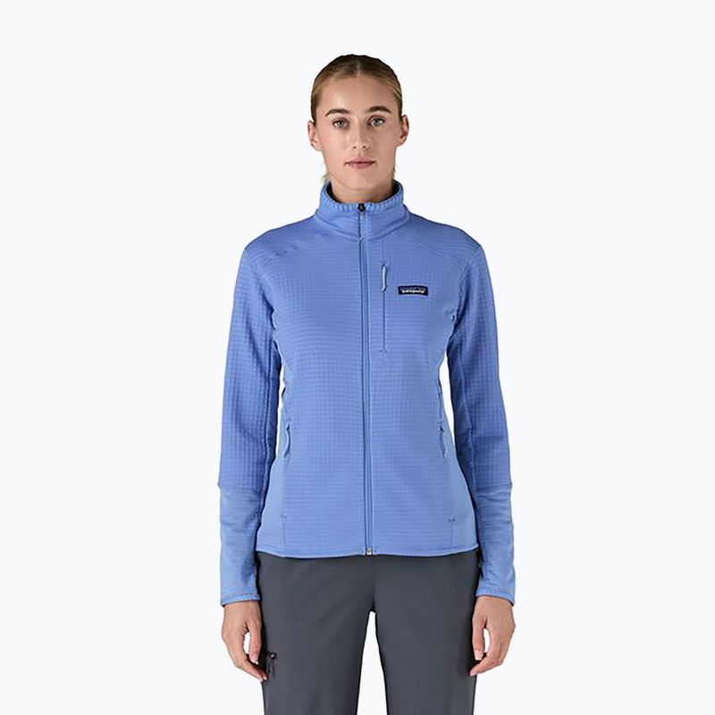 Női softshell dzseki Patagonia R1 Hybrid bőséges kék