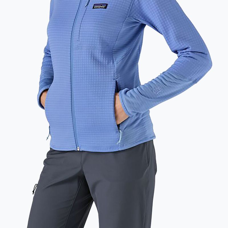 Női softshell dzseki Patagonia R1 Hybrid bőséges kék 5