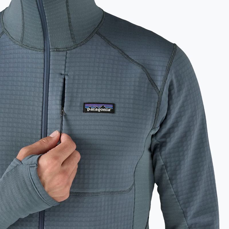 Férfi Patagonia R1 Hybrid Pullover Softshell kabát utility kék 7