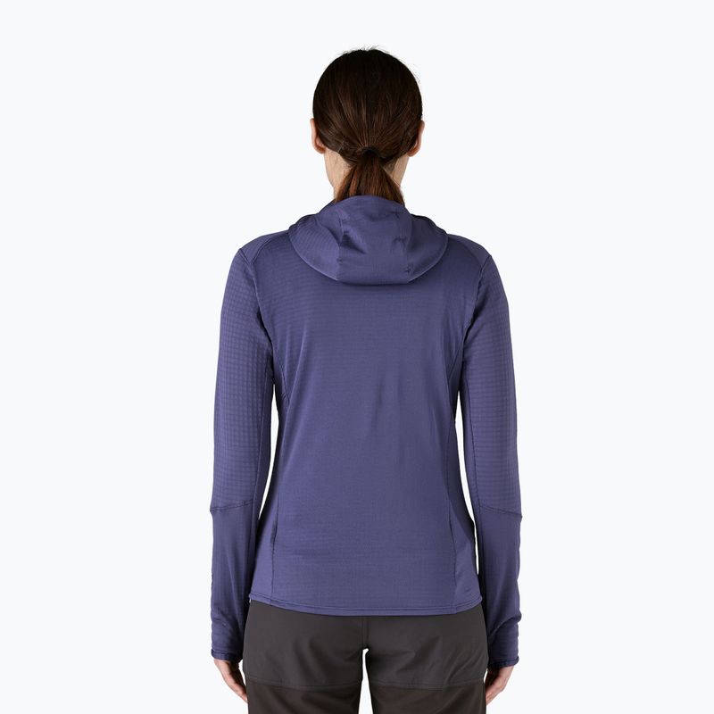 Női softshell dzseki Patagonia R1 Hybrid Pullover Hoody solstice lila 2