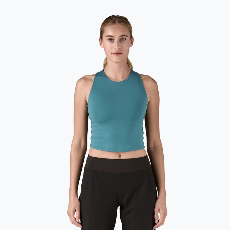 Női Patagonia Reversible Tank wetland kék trekking póló
