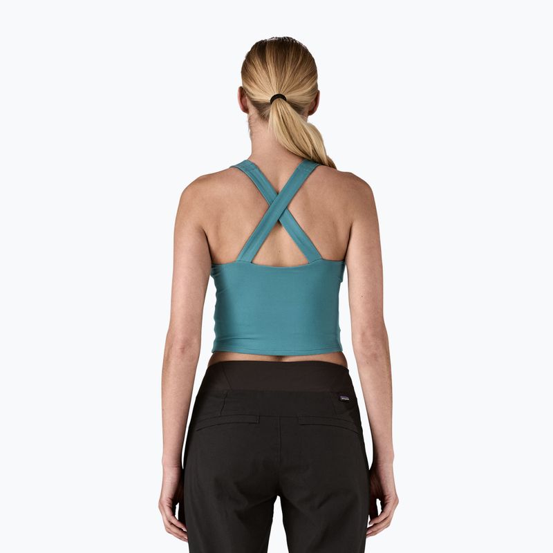 Női Patagonia Reversible Tank wetland kék trekking póló 3