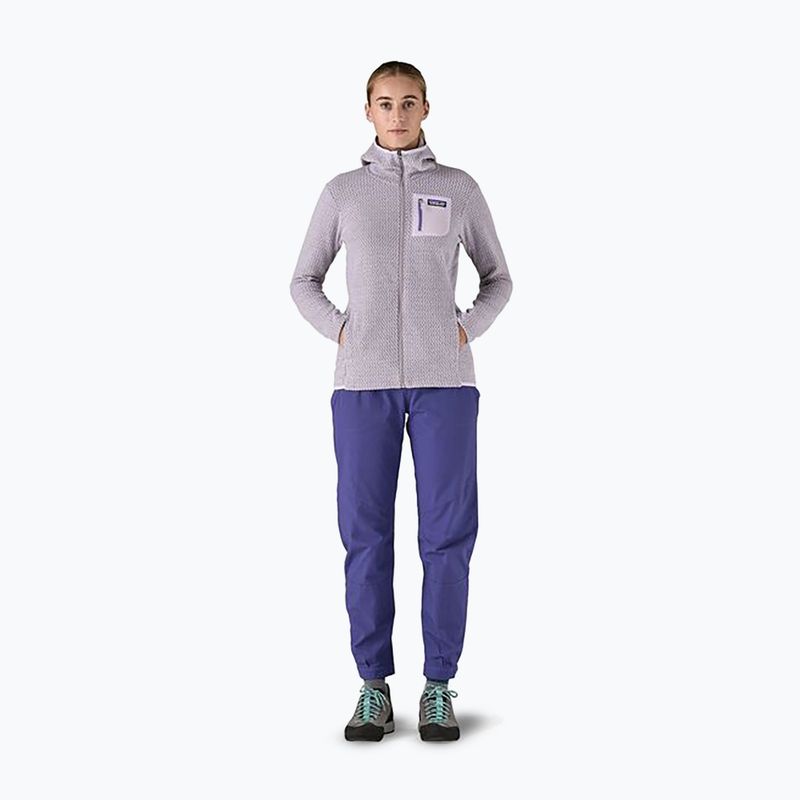 Női Patagonia R1 Air Full-Zip trekking melegítő pulóver foxglove lila 2